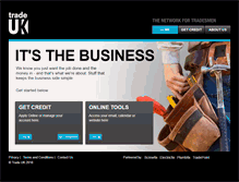 Tablet Screenshot of directory.trade.co.uk